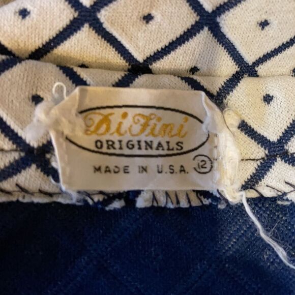 Vintage DiFini Originals 1960s 1970s Floor Length Skirt Geometric Print - Picture 15 of 16